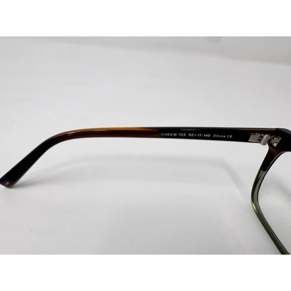 Warby Parker Hughes M 723 Eyeglass Frames Only 52-17-140 Brown Green